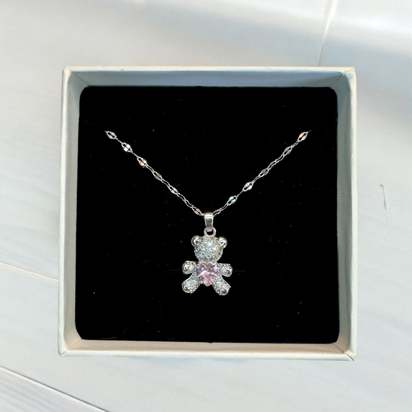 Collana Orsetto rosa