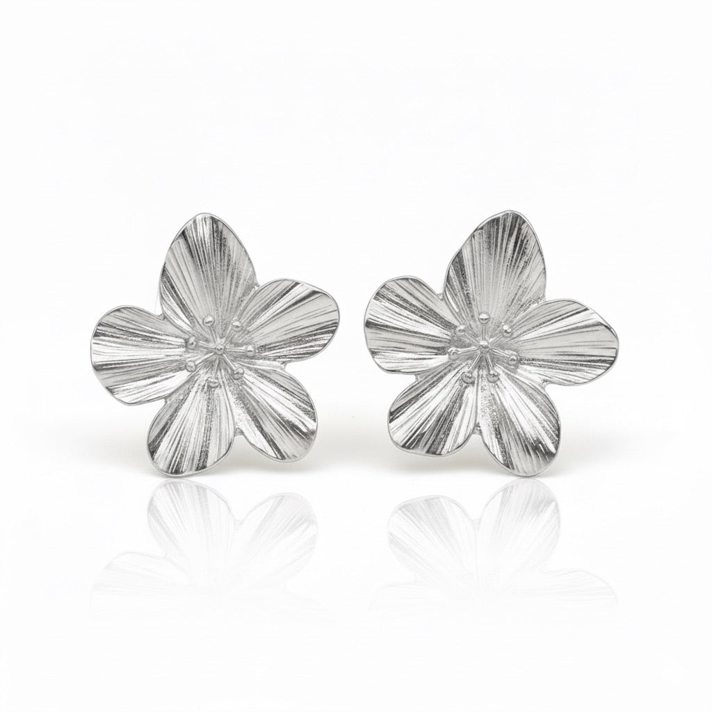 Orecchini Flower Argento