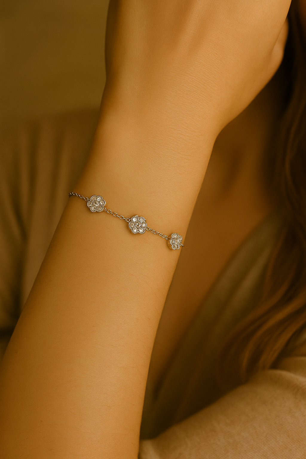 Bracciale Flowers Argento