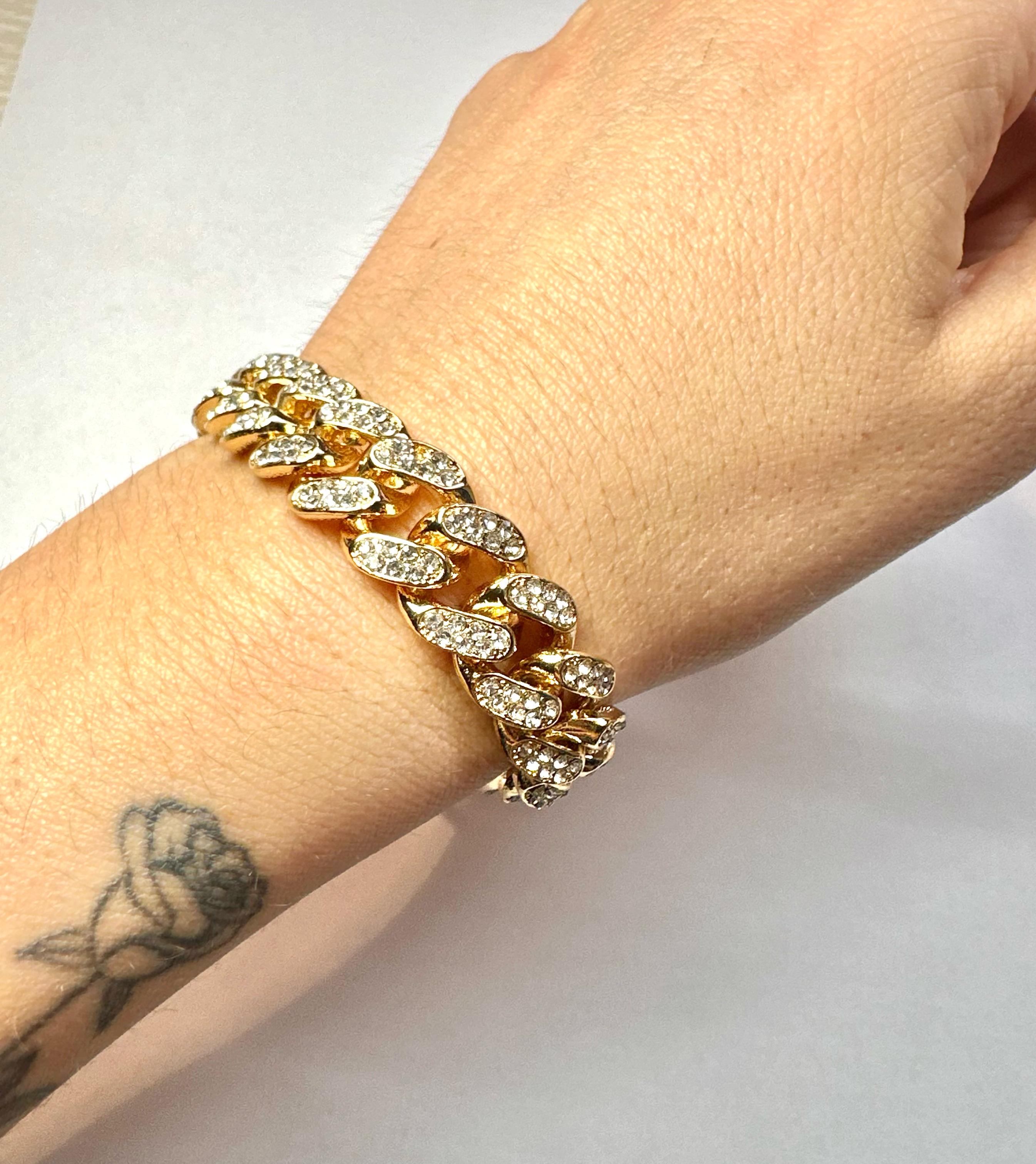 Bracciale Catena Zirconato Oro