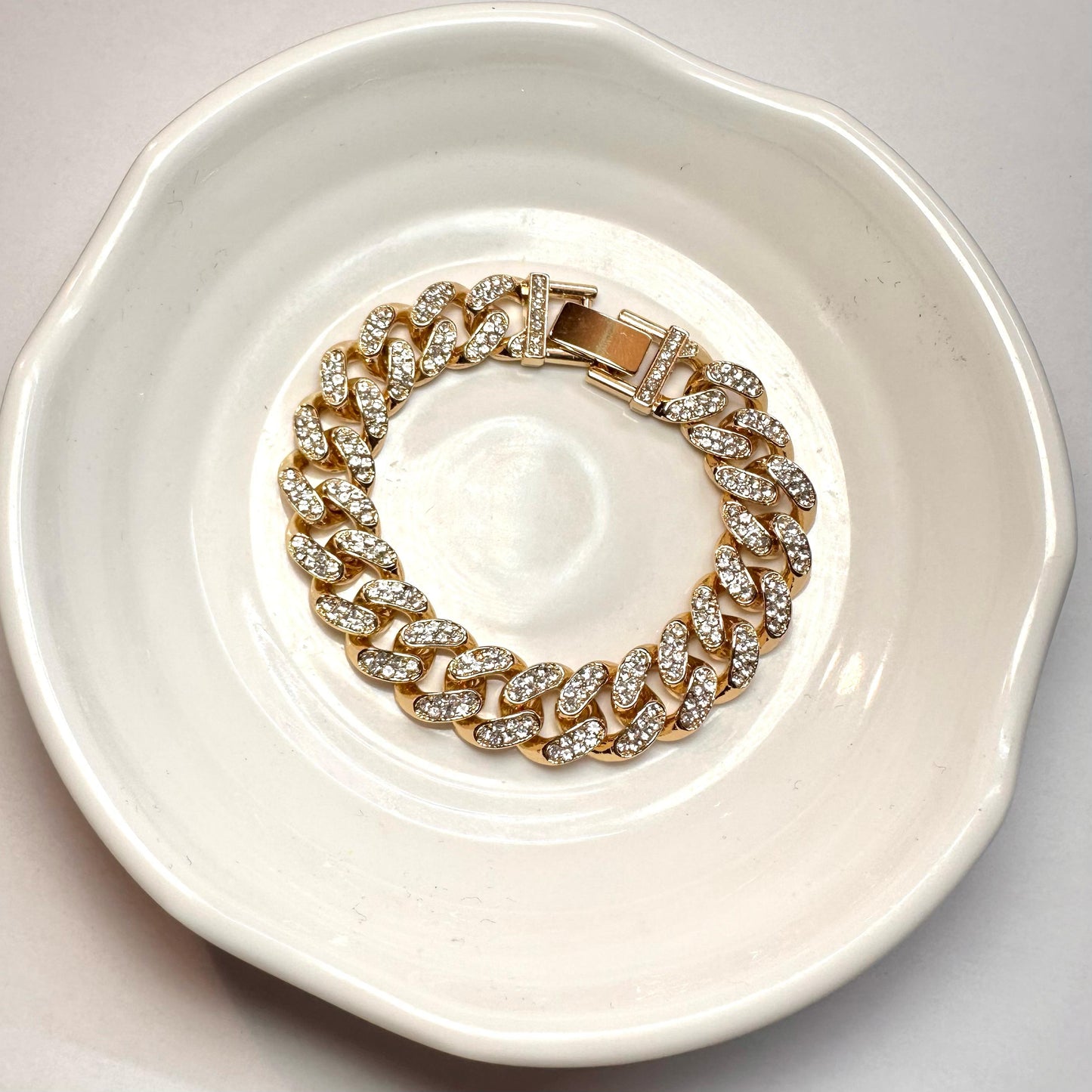 Bracciale Catena Zirconato Oro