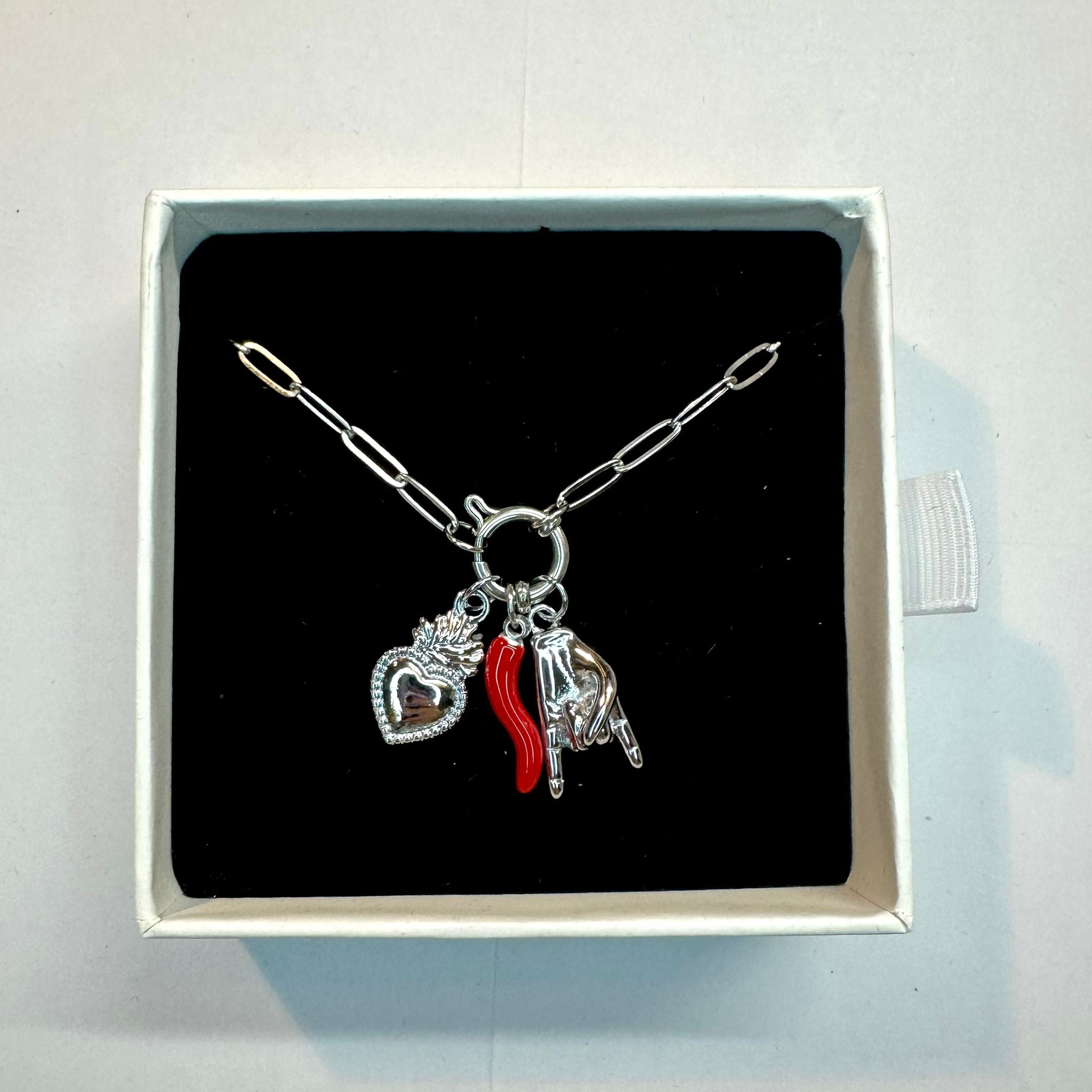 Collana Charm Fortuna Argento