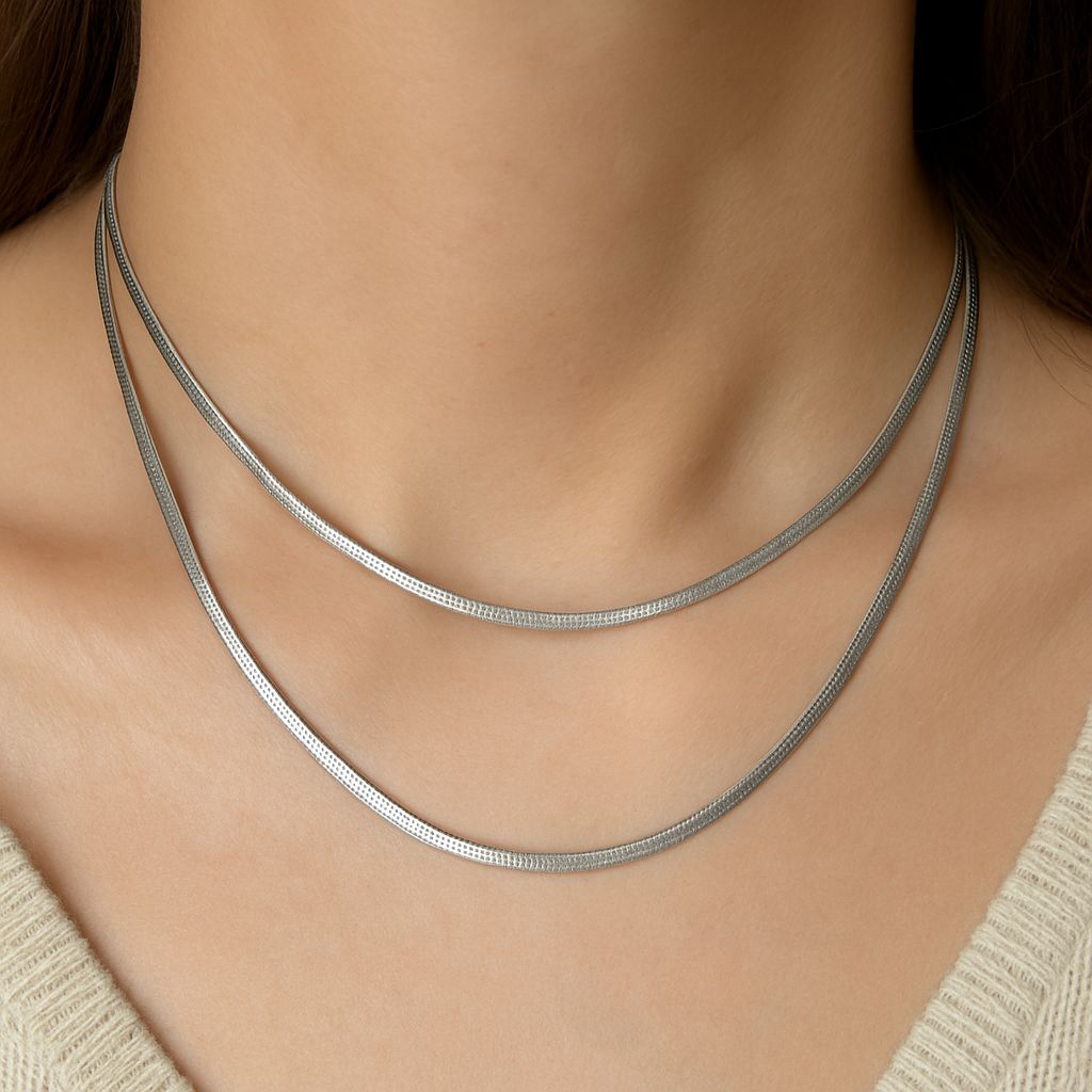 Collana Classic Double Argento