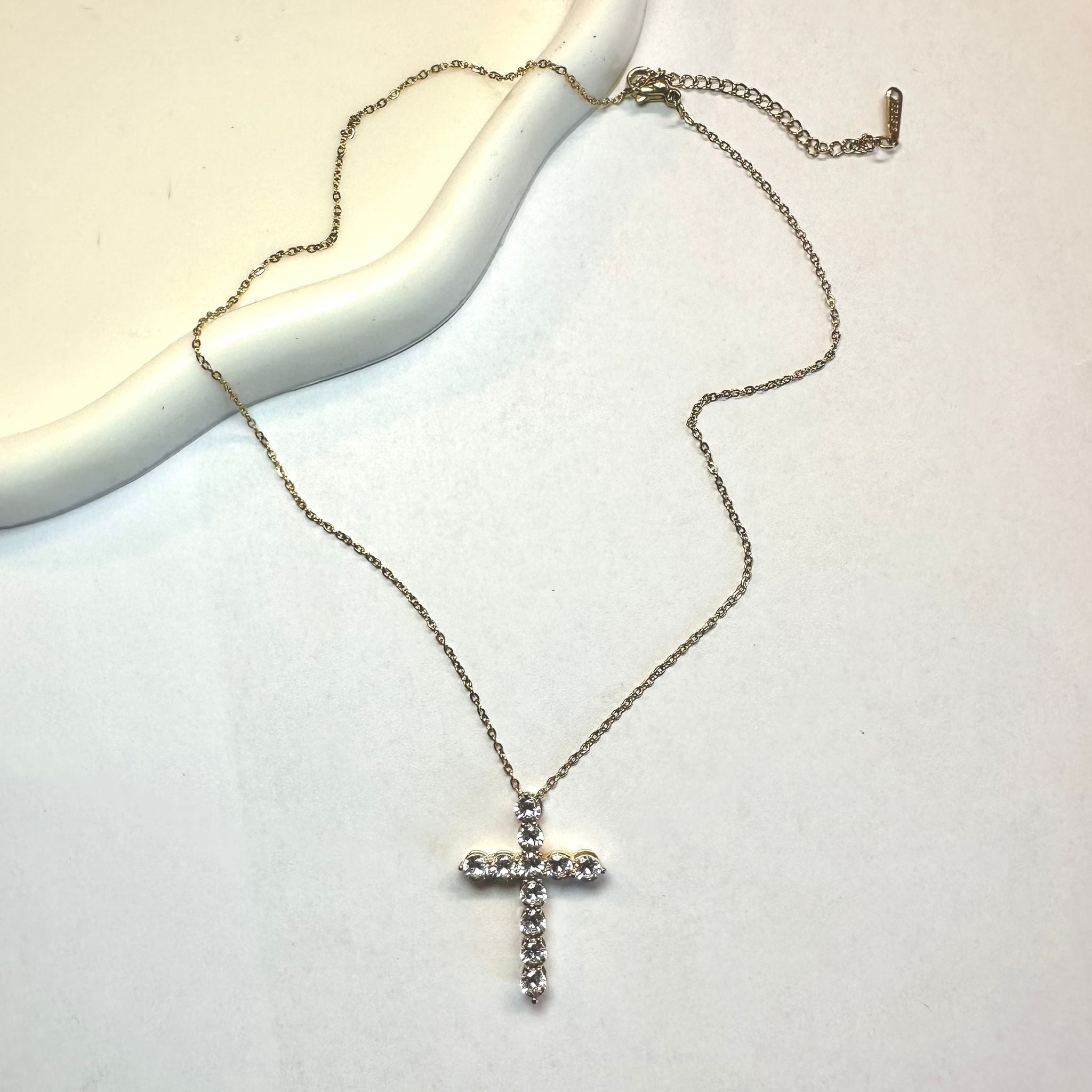 Collana Croce Diamond Oro