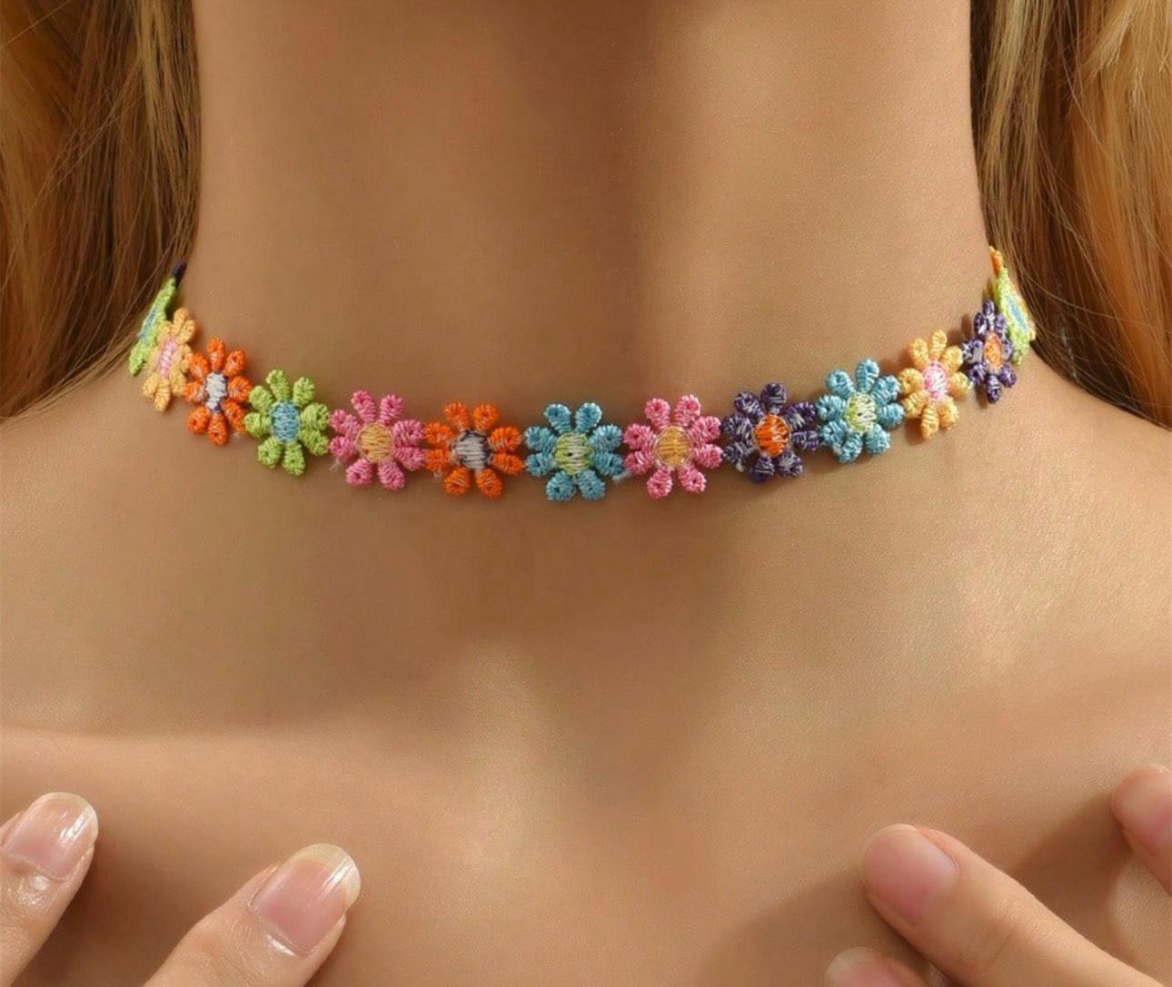 Collana Fiori Arcobaleno