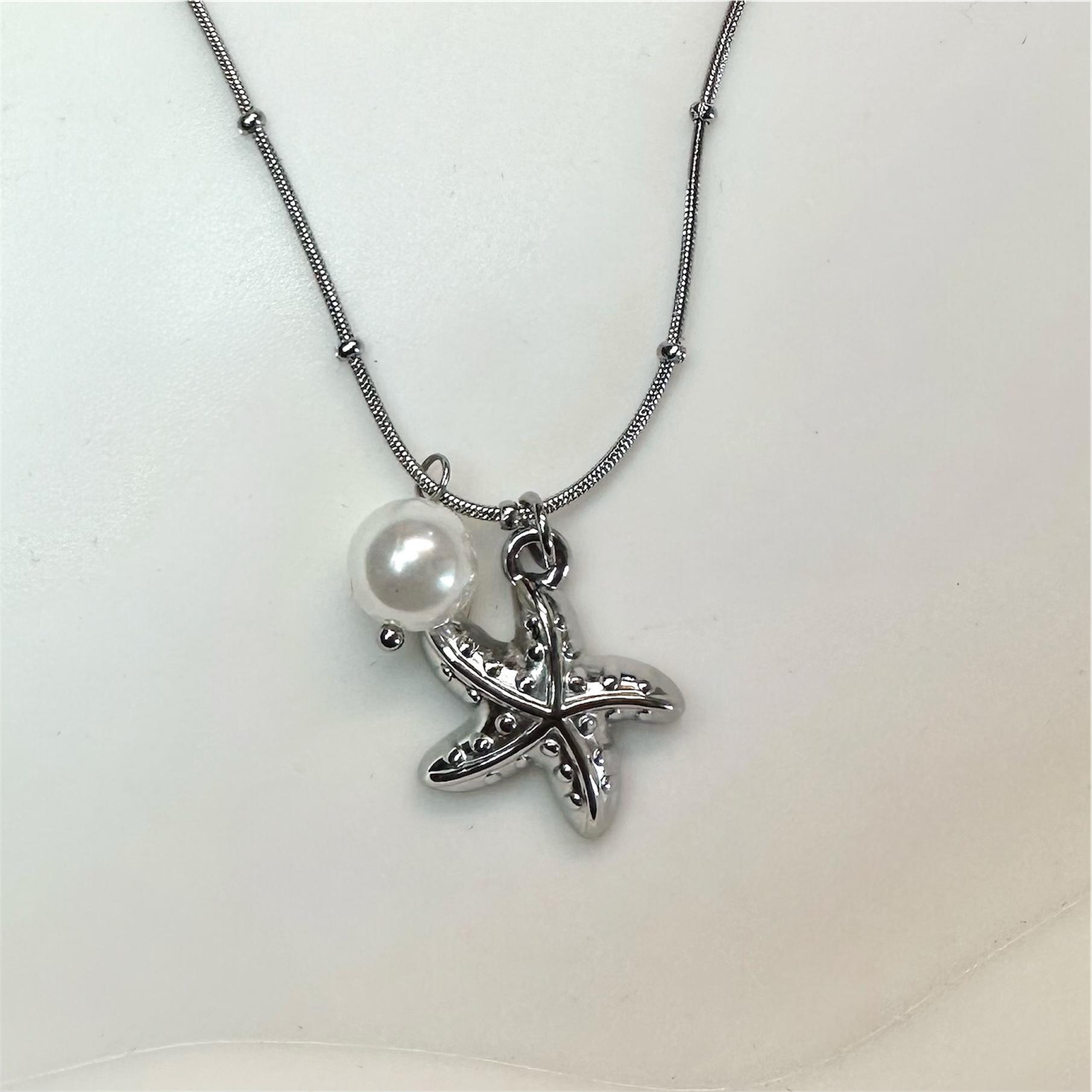 Collana Stella Marina Argento