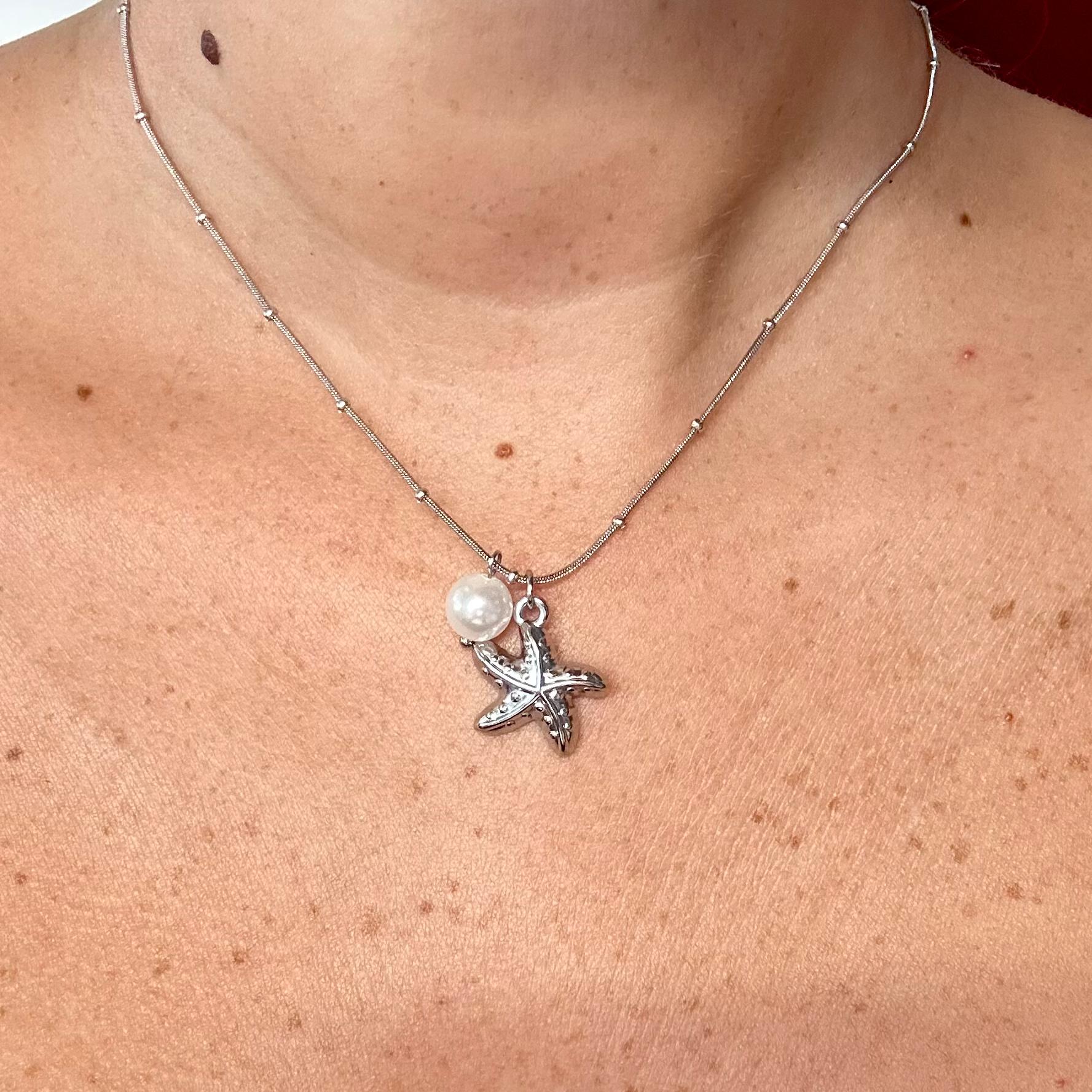 Collana Stella Marina Argento