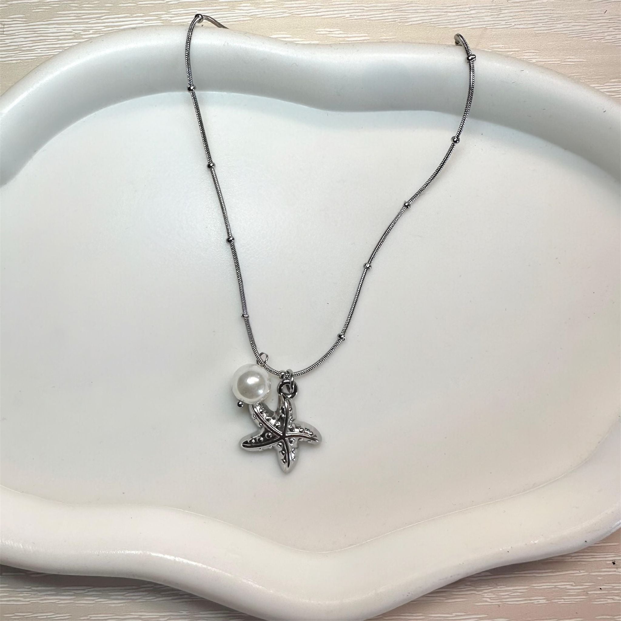 Collana Stella Marina Argento