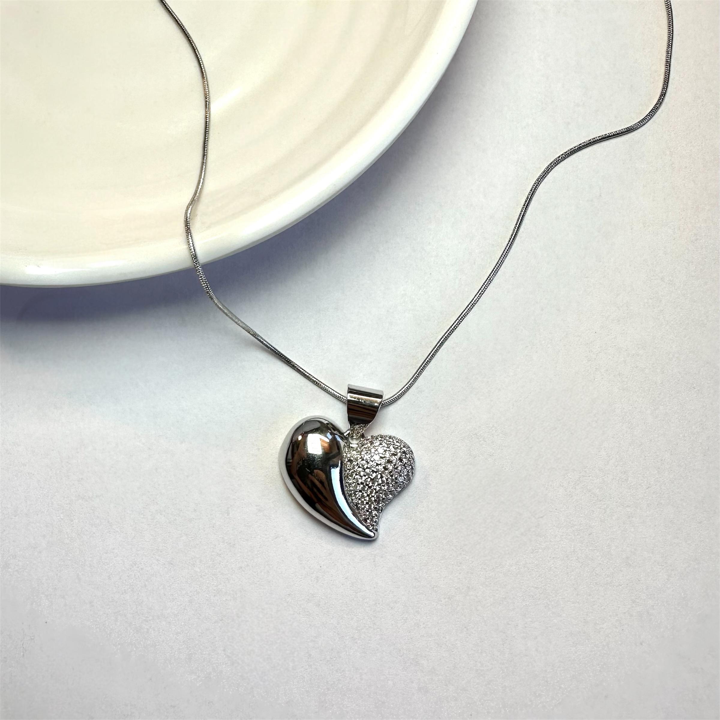 Collana Corazon Zirconato