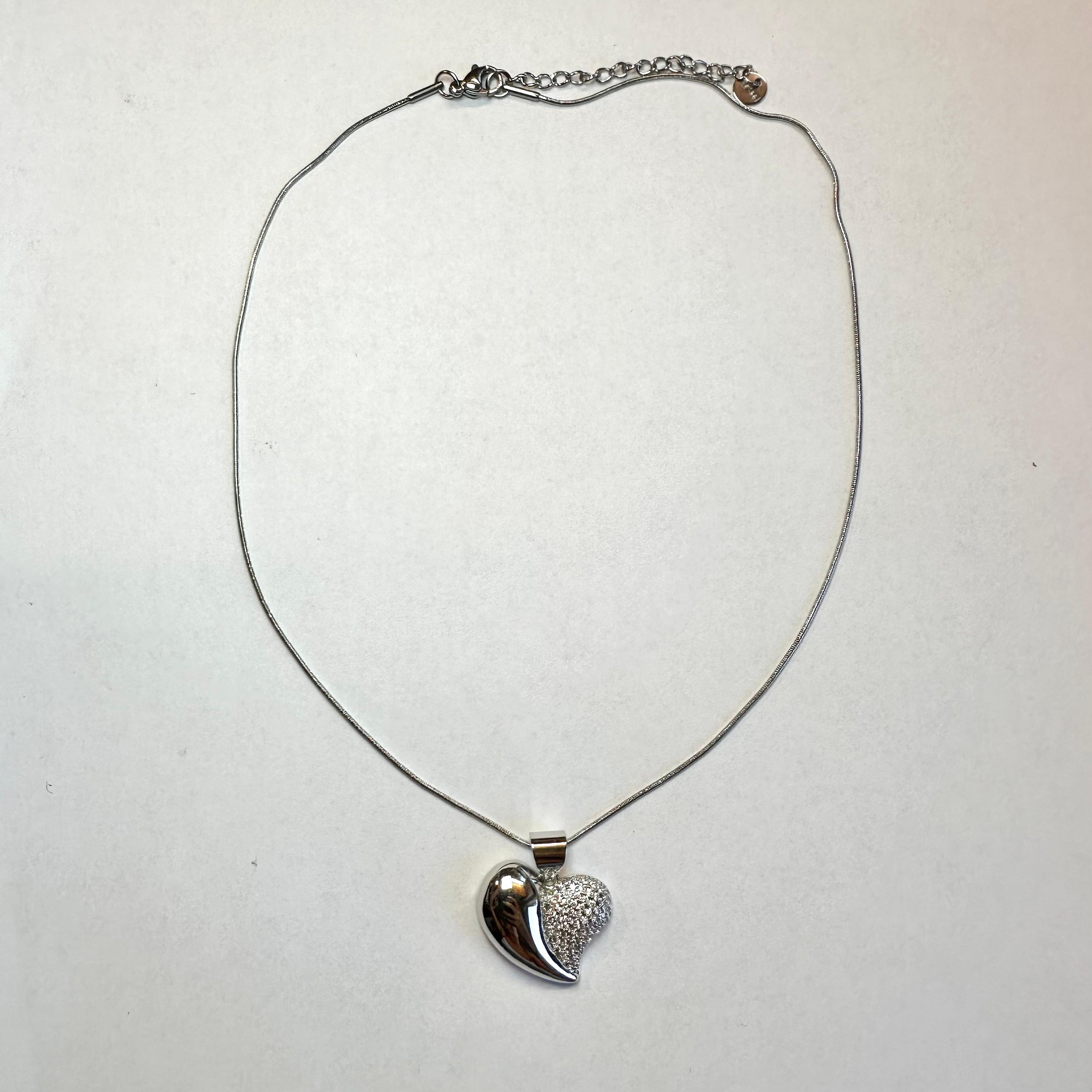 Collana Corazon Zirconato
