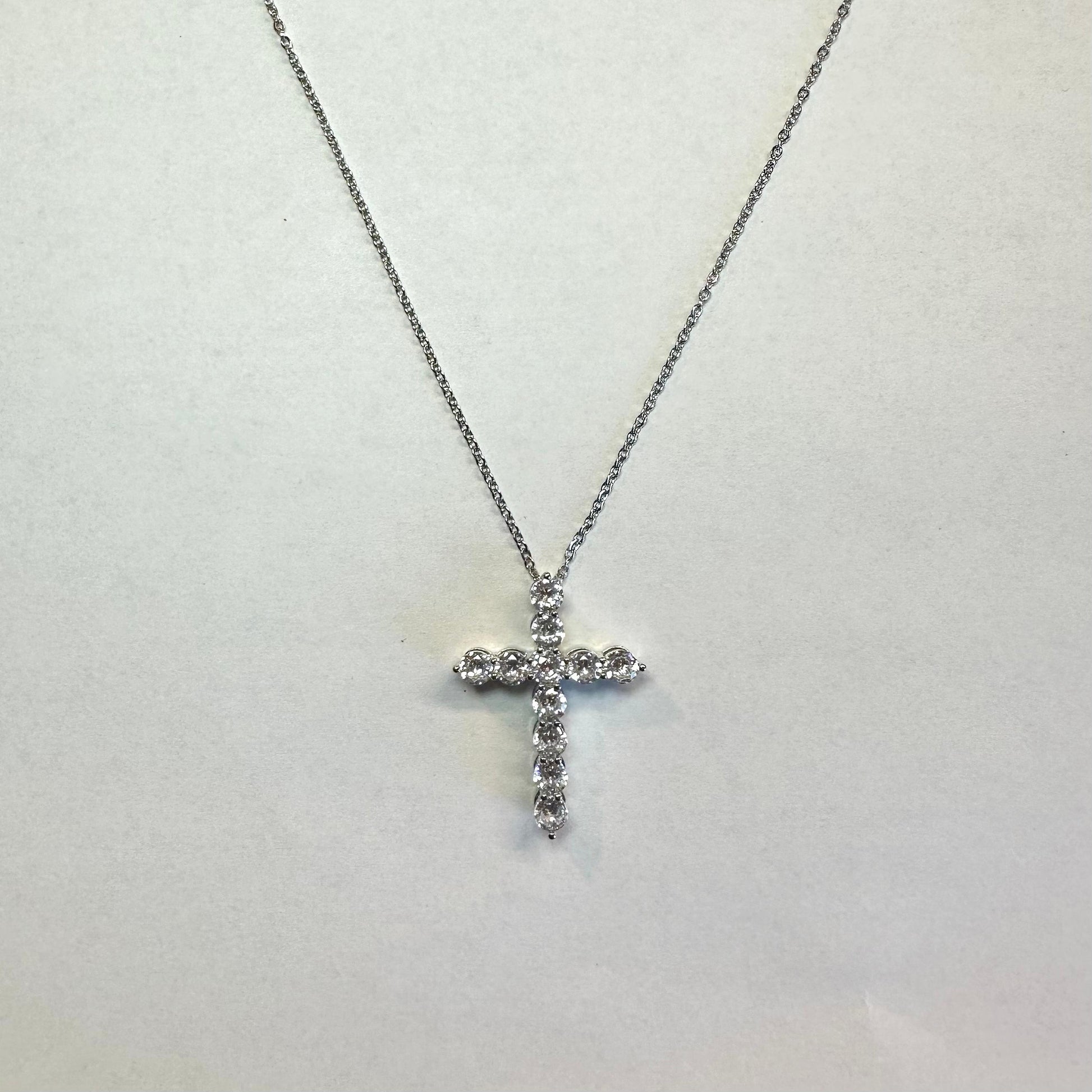 White Heart Necklace