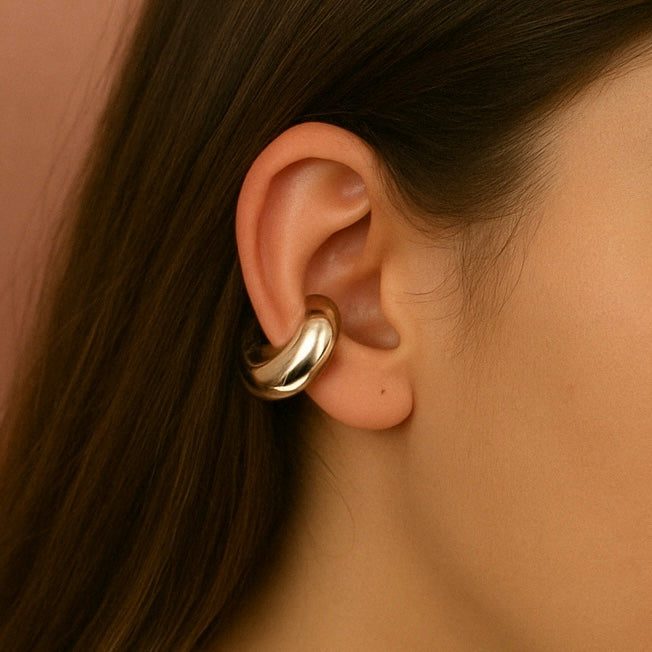 EarCuff Liscio Argento