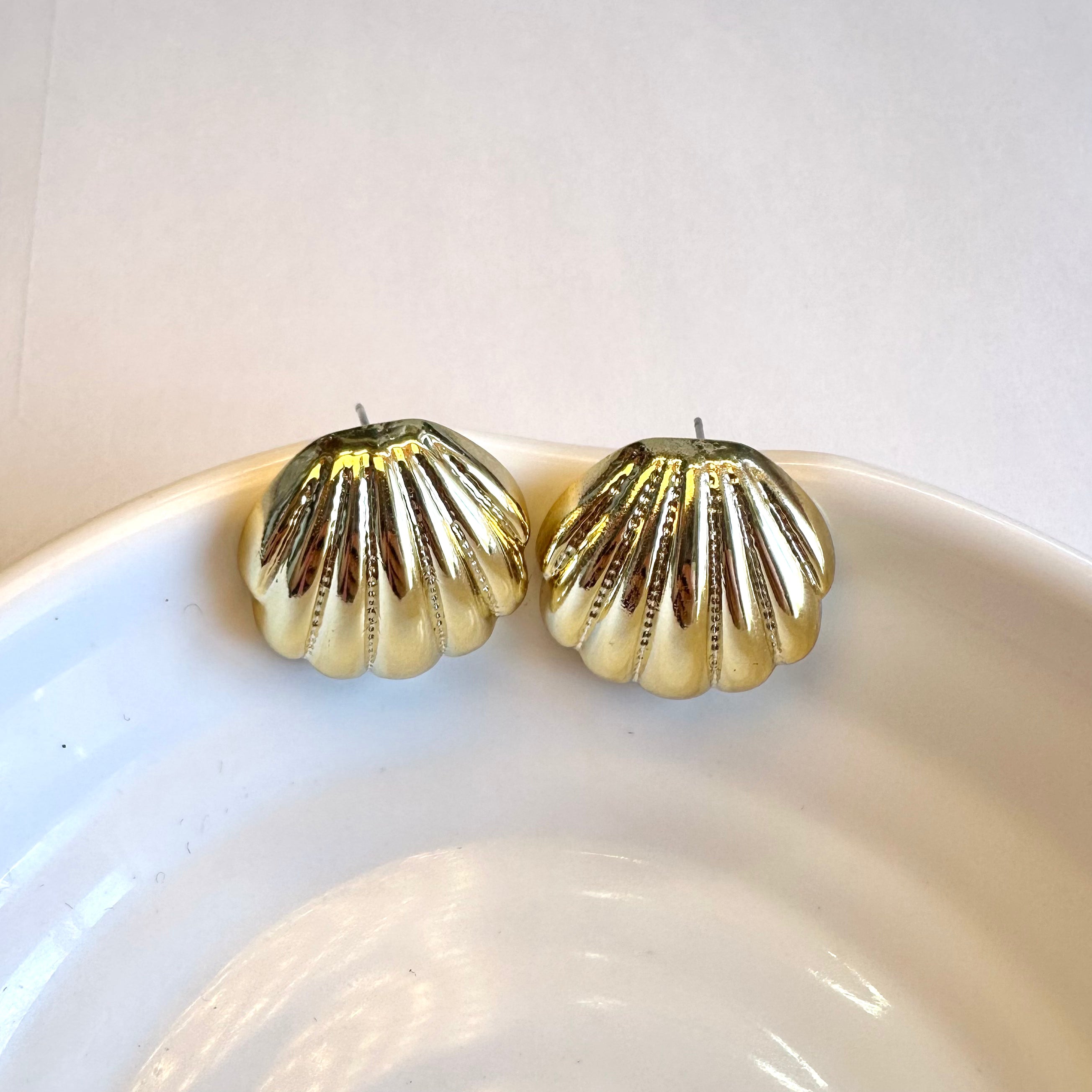 Orecchini Conchiglia Oro
