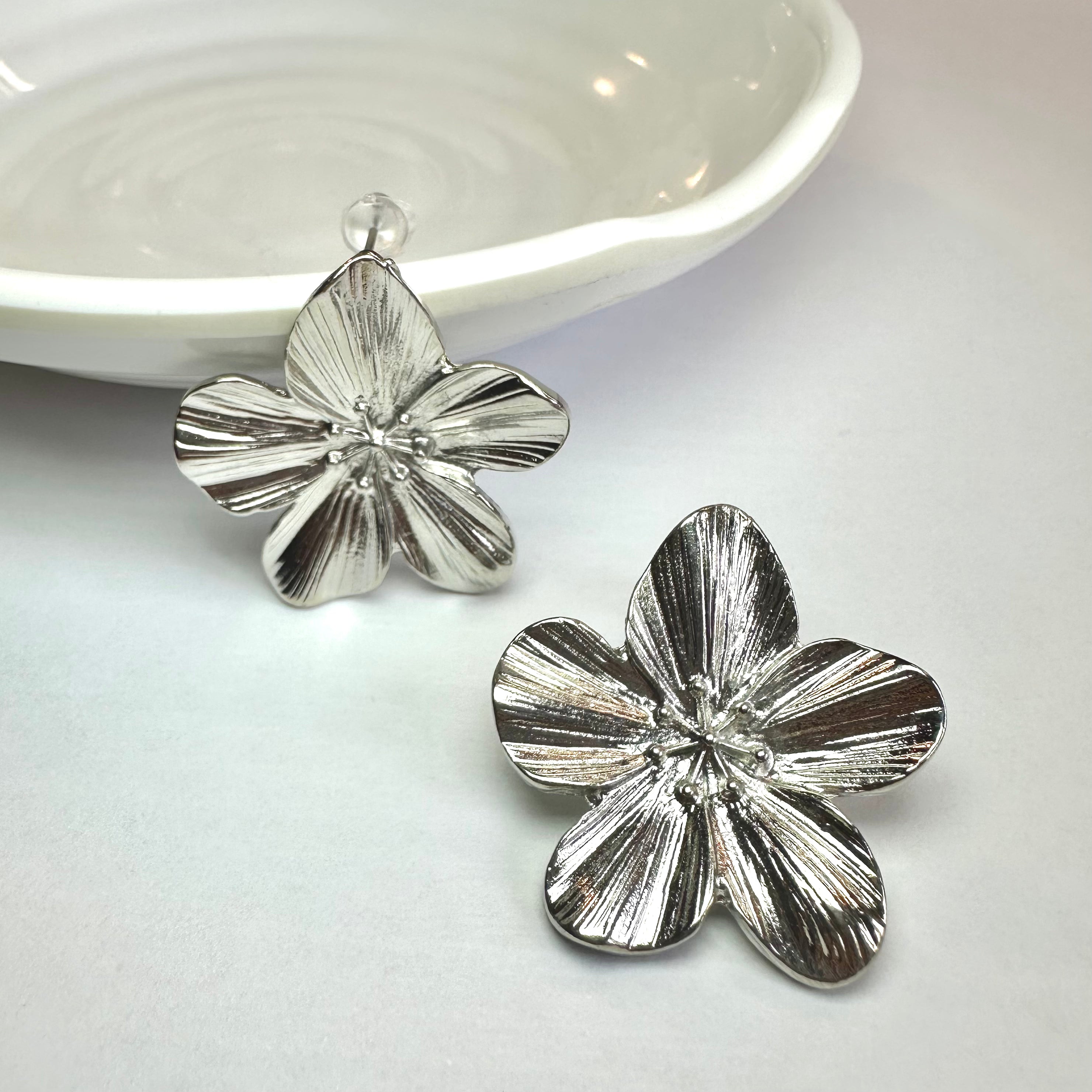 Orecchini Flower Argento