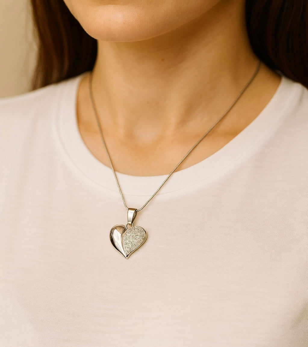 Collana Corazon Zirconato
