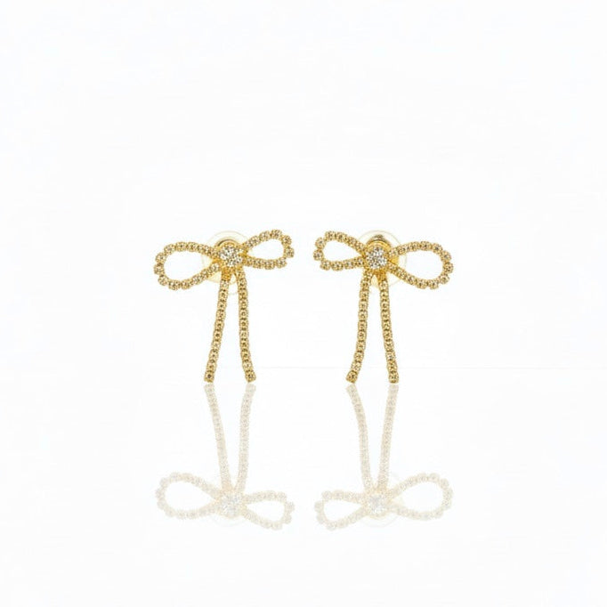 Orecchini Cristal Bow Oro