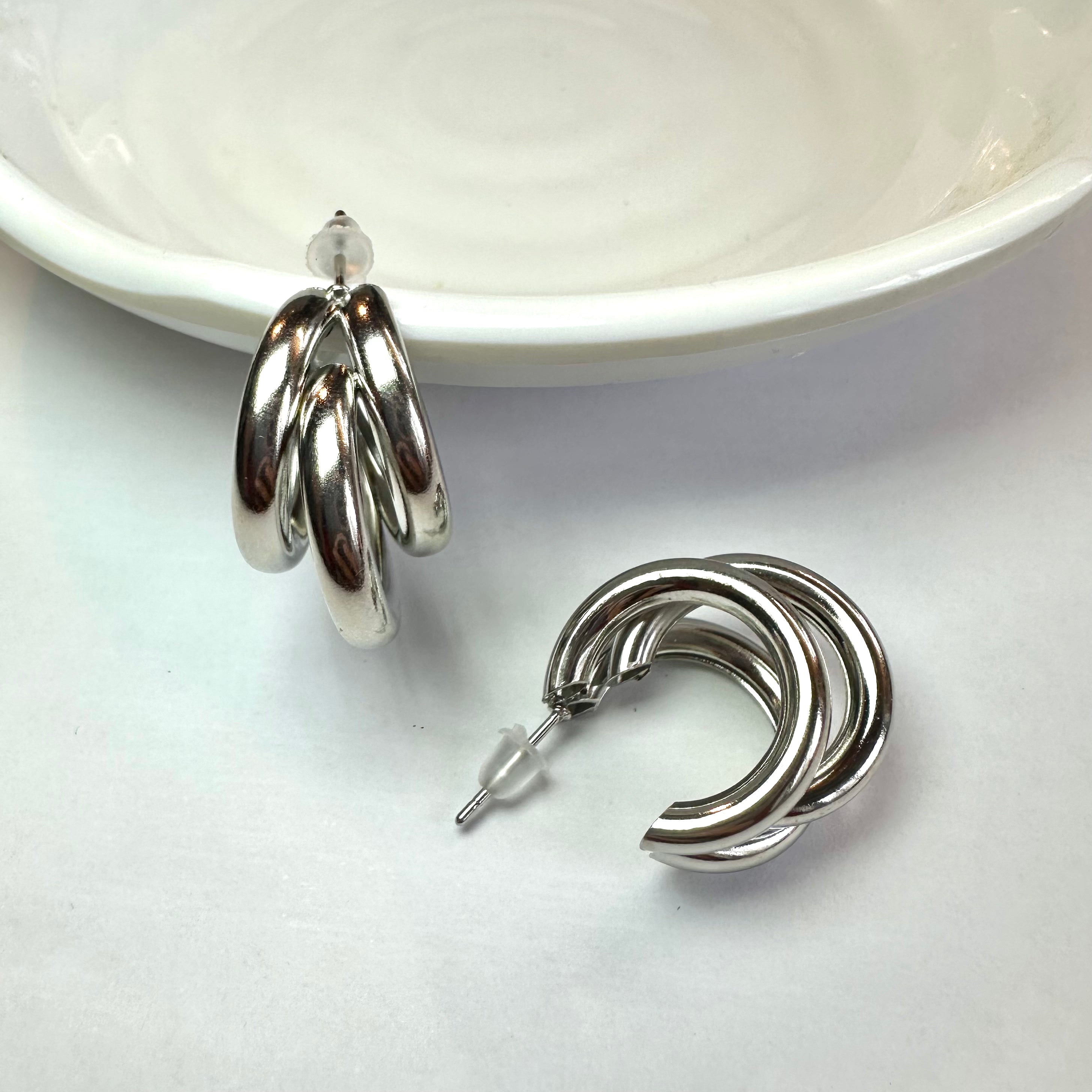 Orecchini Triple argento