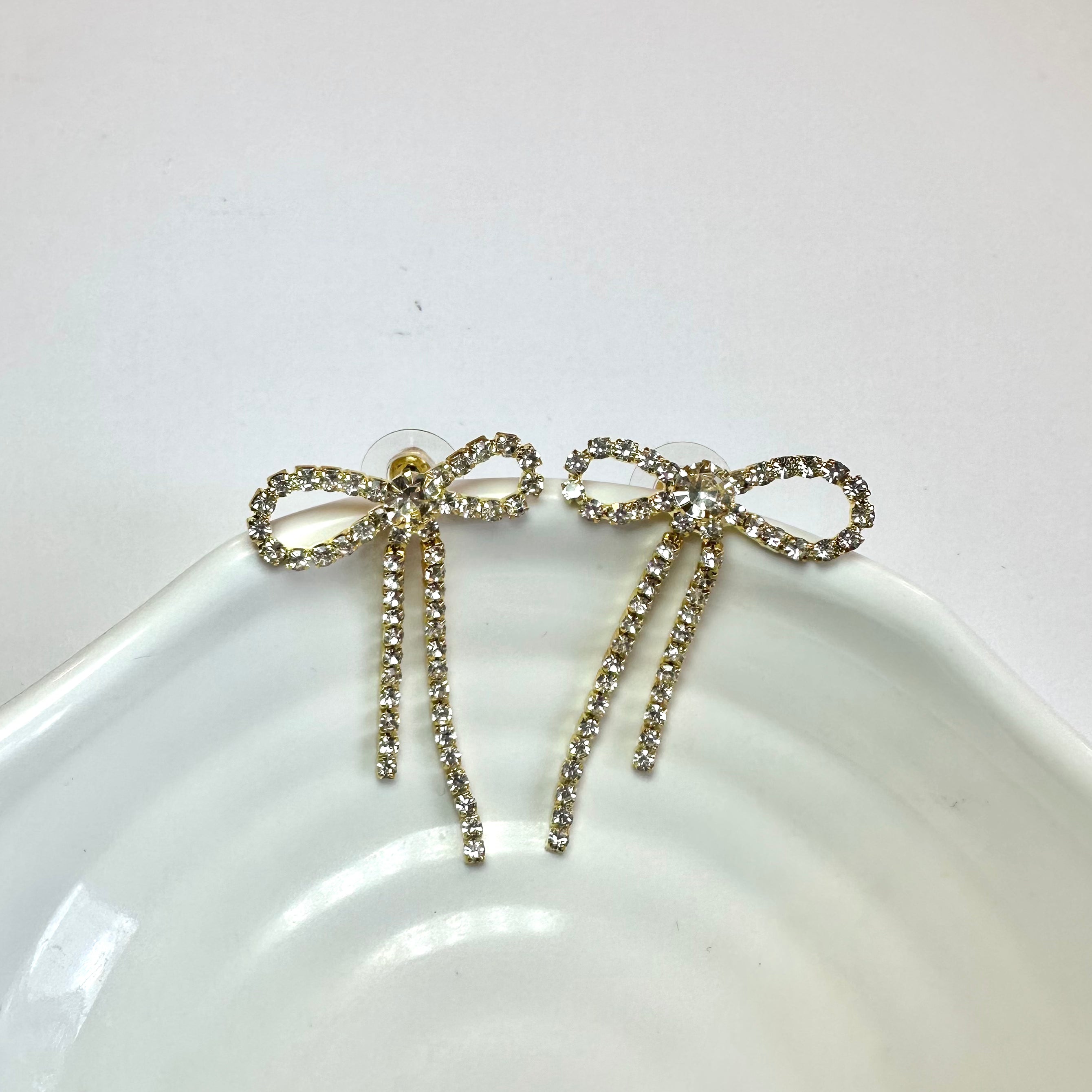 Orecchini Cristal Bow Oro