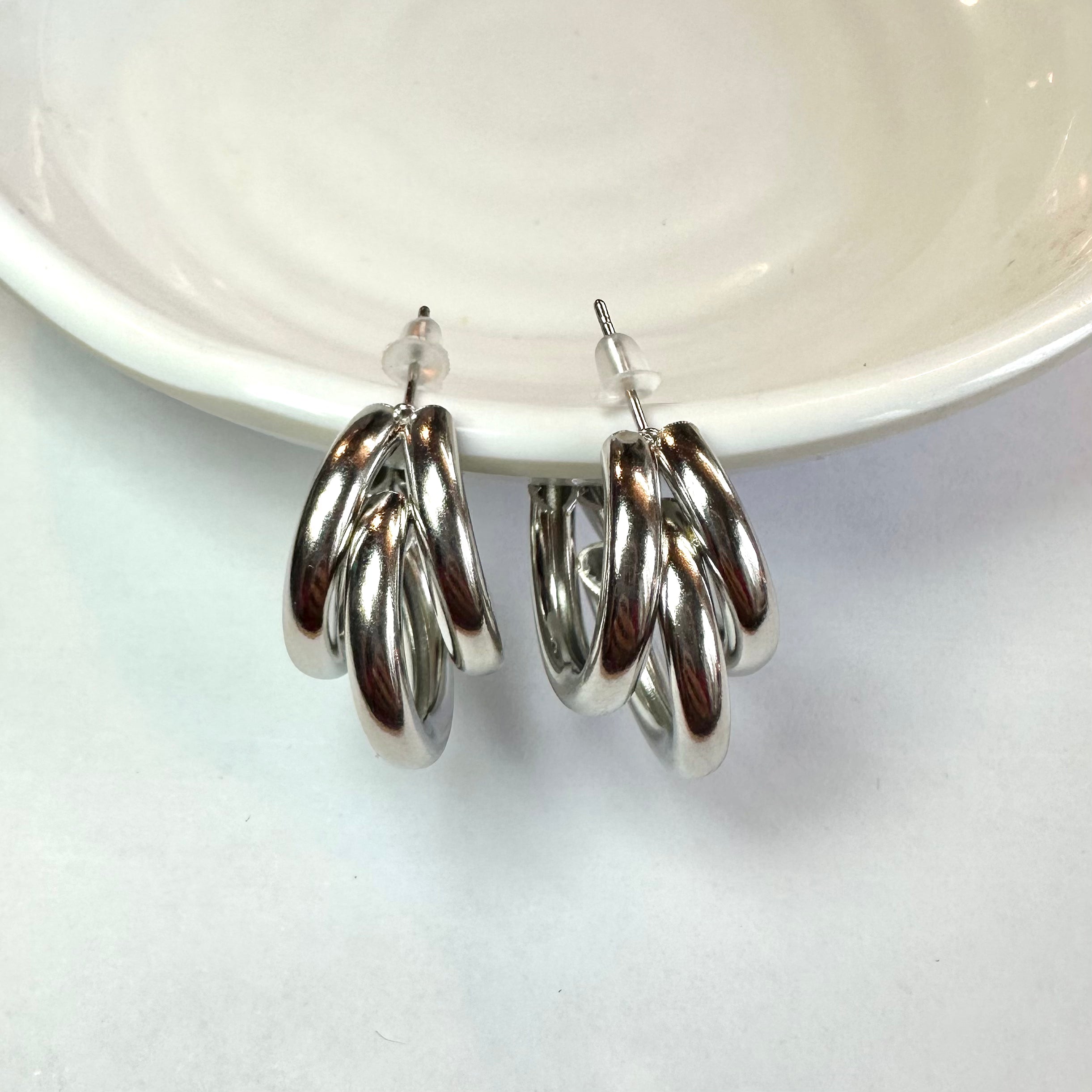 Orecchini Triple argento
