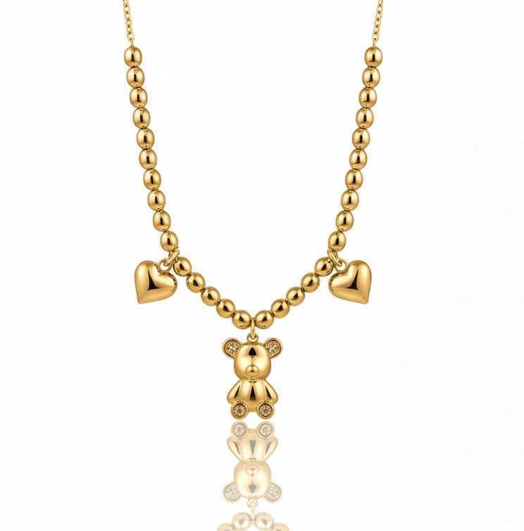 Collana Orsacchiotto Sonaglio Oro