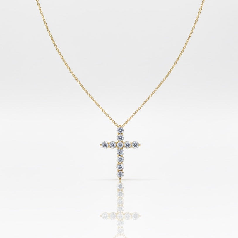 Collana Croce Diamond Oro