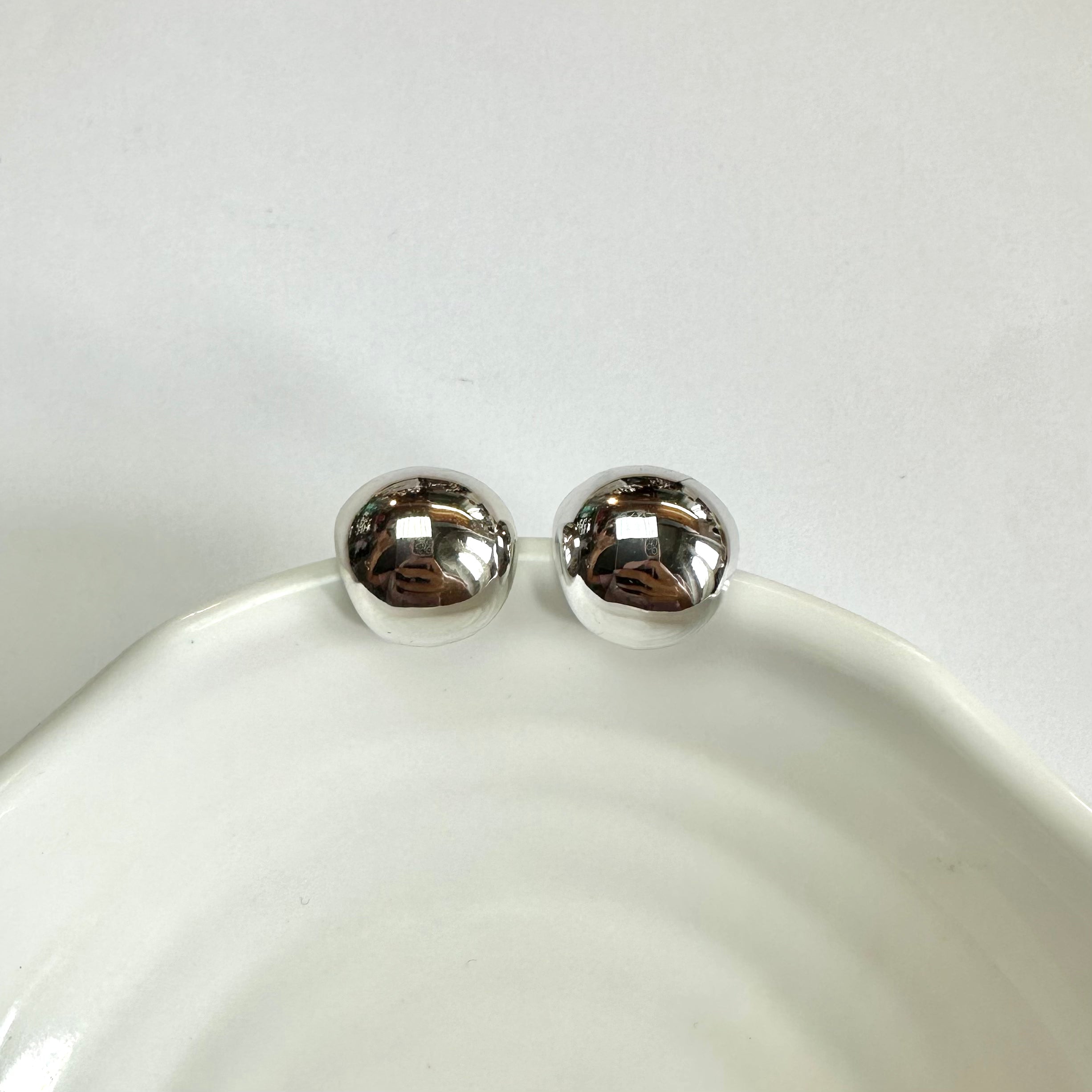 Orecchini Ball Mini Argento