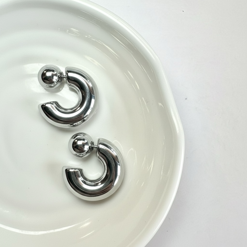 Orecchini Double Argento