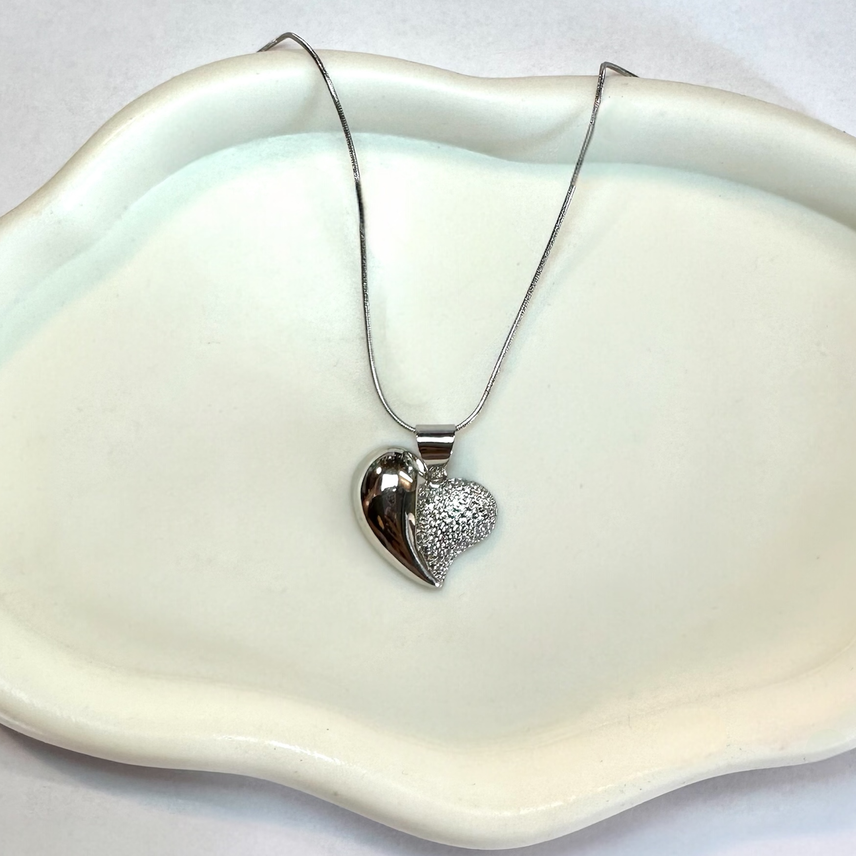 Collana Corazon Zirconato