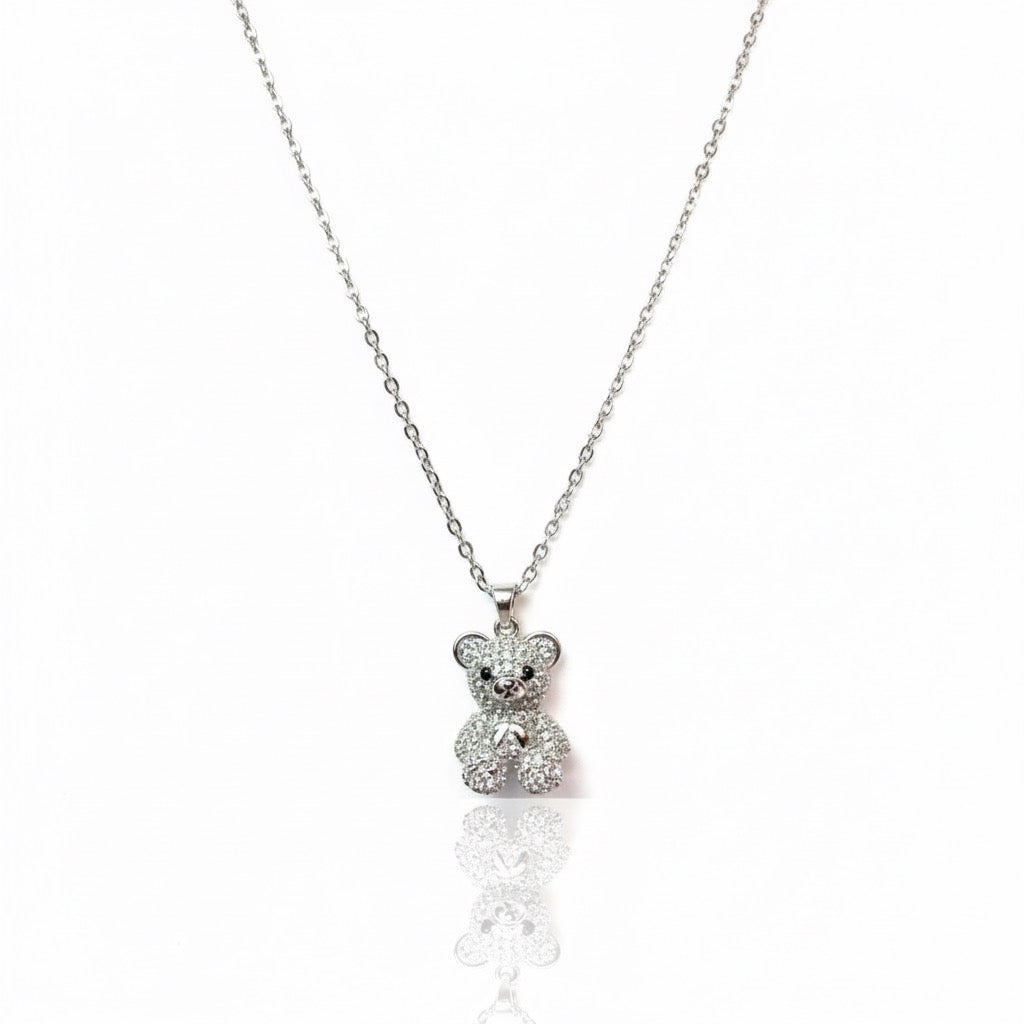 Collana Teddy Argento