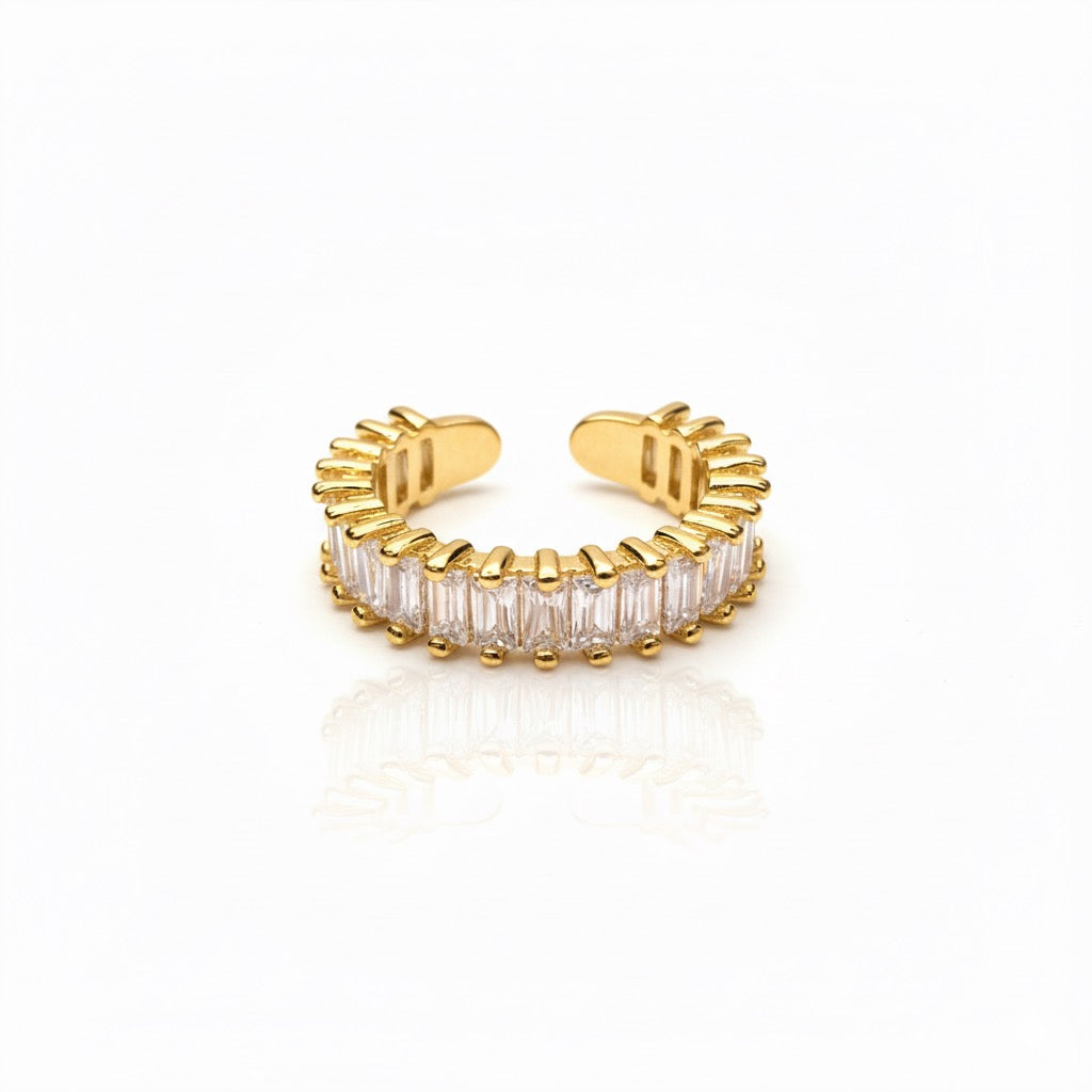 Anello Baguette Oro Bianco