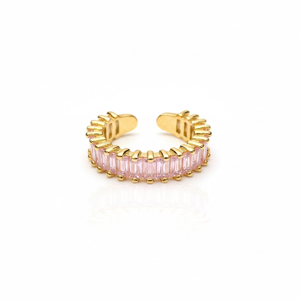 Anello Baguette Oro Rosa