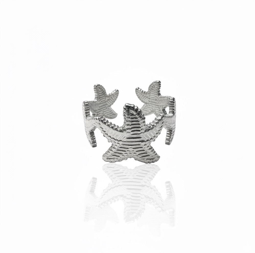 Anello Stella Marina Argento