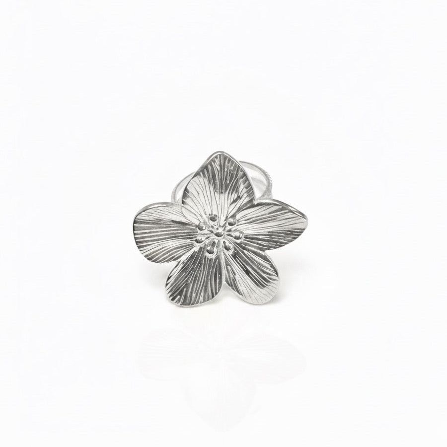 Anello Flower Argento