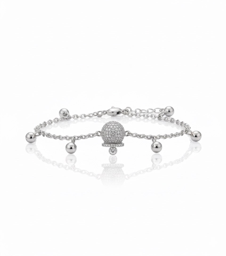 Bracciale Campanelle Sonaglio Argento