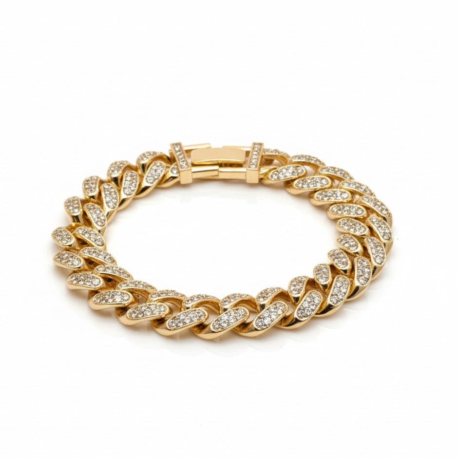 Bracciale Catena Zirconato Oro