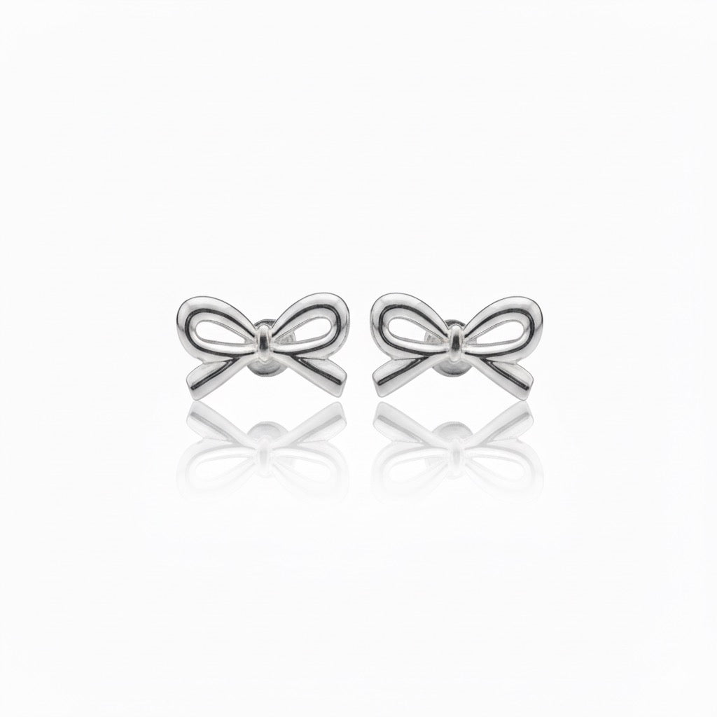 Orecchini Fiocco Argento
