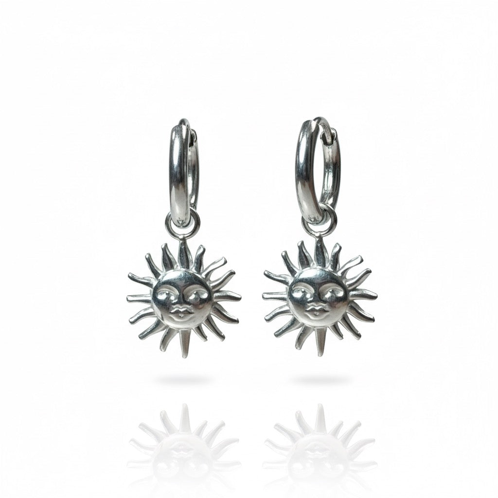 Orecchini Sole Argento