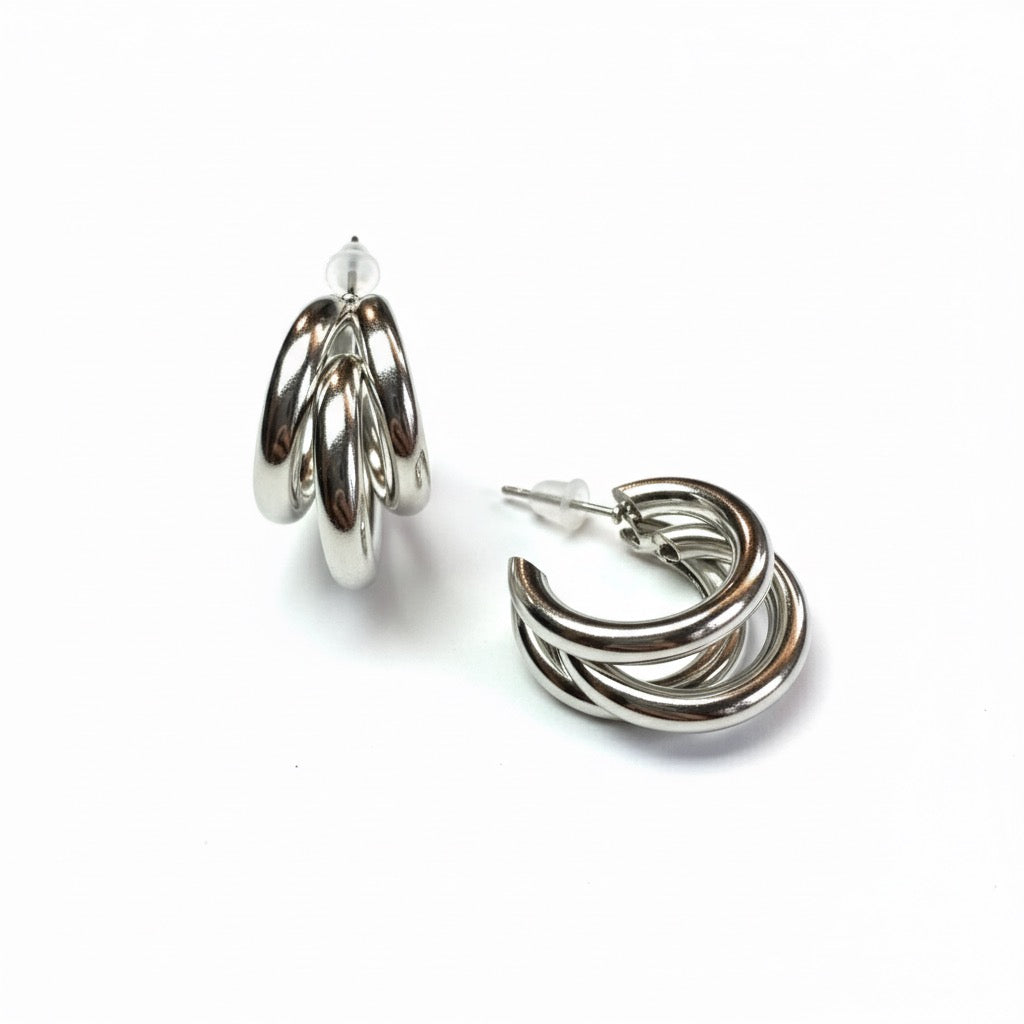Orecchini Triple argento