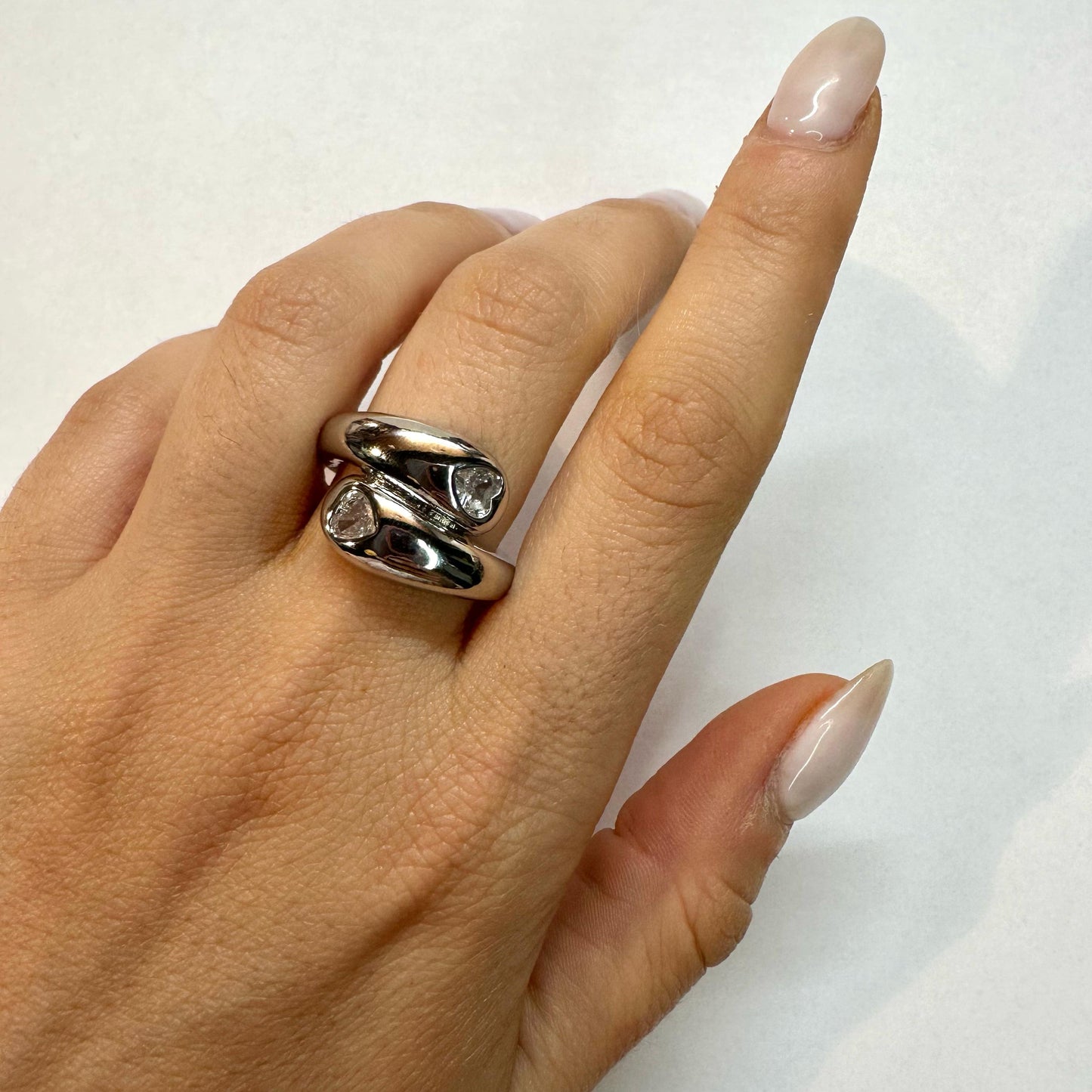 Anello Abbraccio Argento