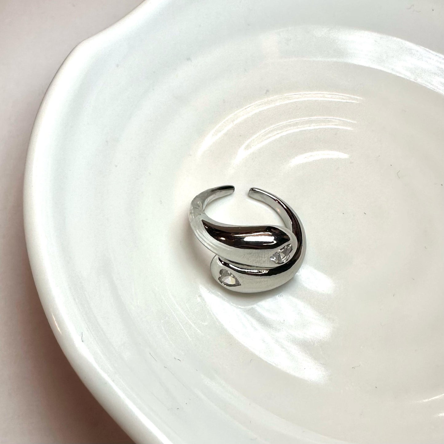 Anello Abbraccio Argento