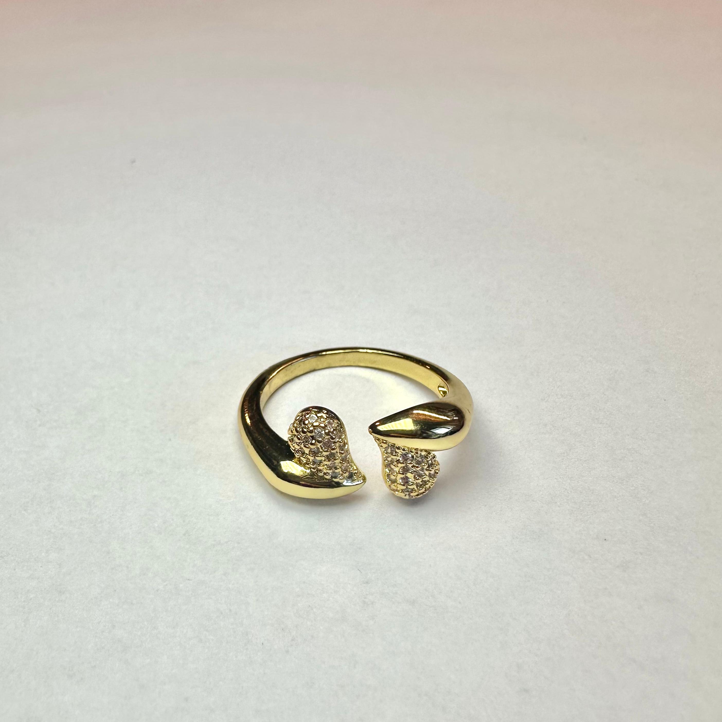 Anello Couple Zirconato Oro
