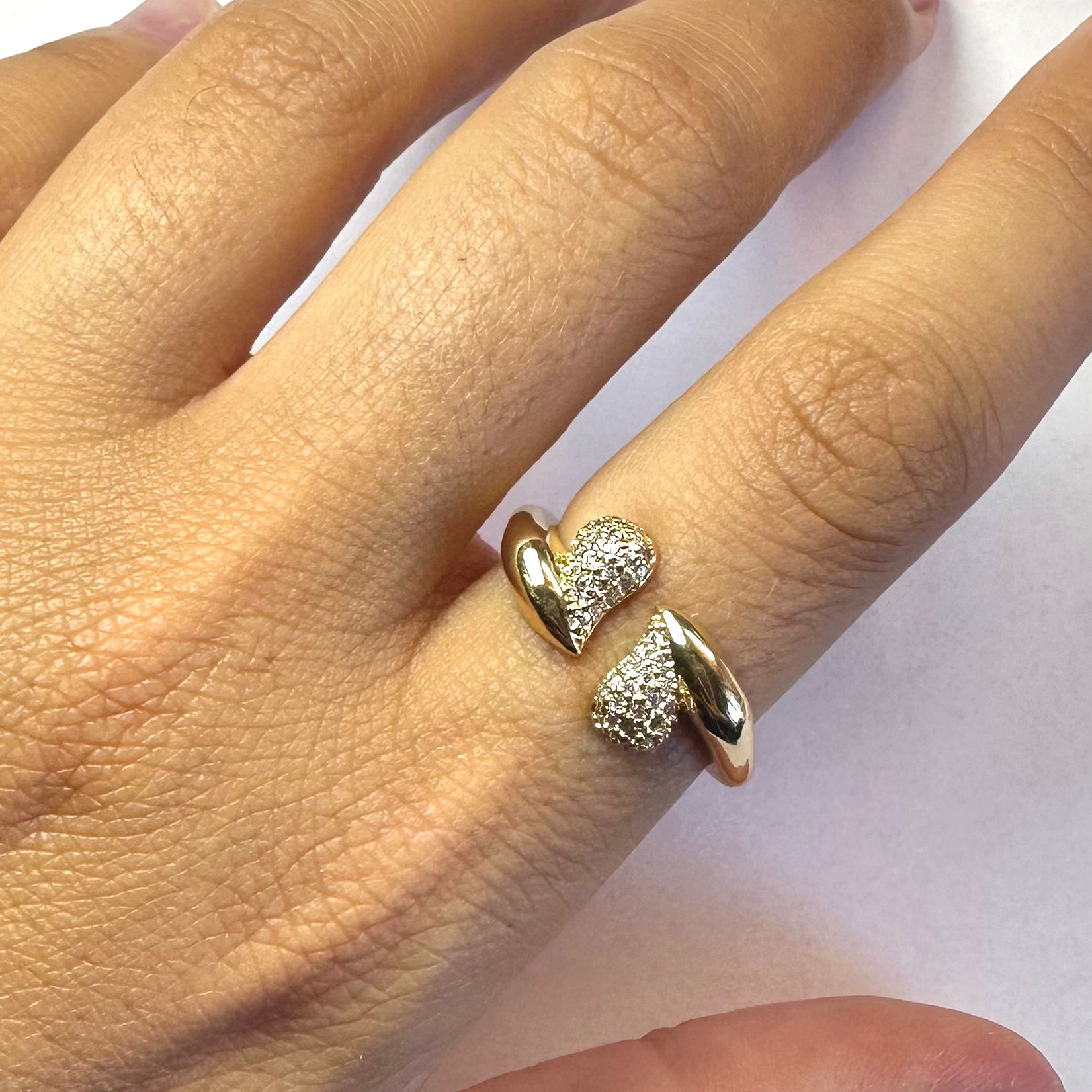 Anello Couple Zirconato Oro
