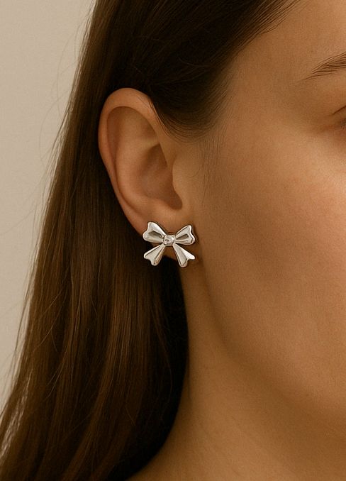 Orecchini Fiocchetto Argento