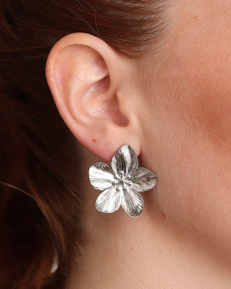 Orecchini Flower Argento