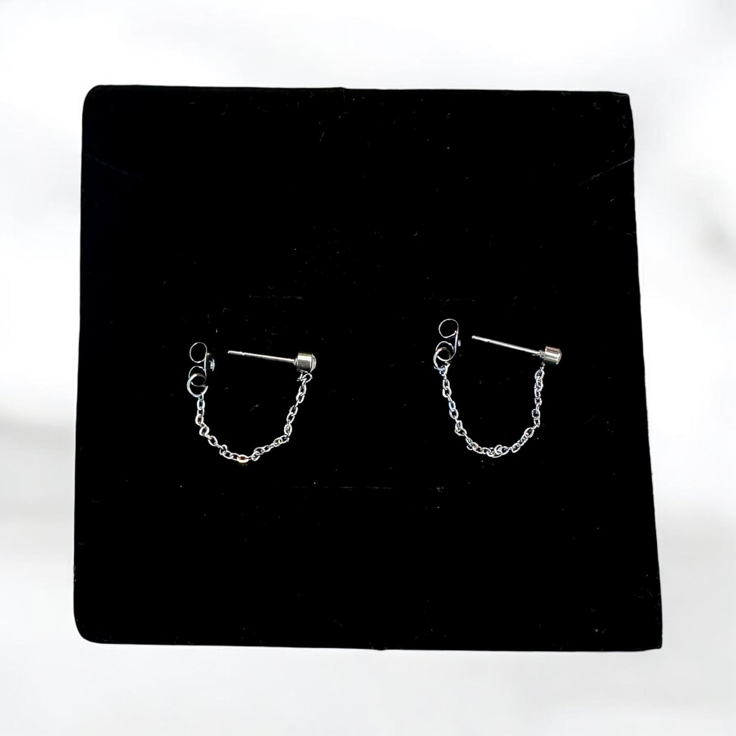 Orecchini Pendenti Chain Argento