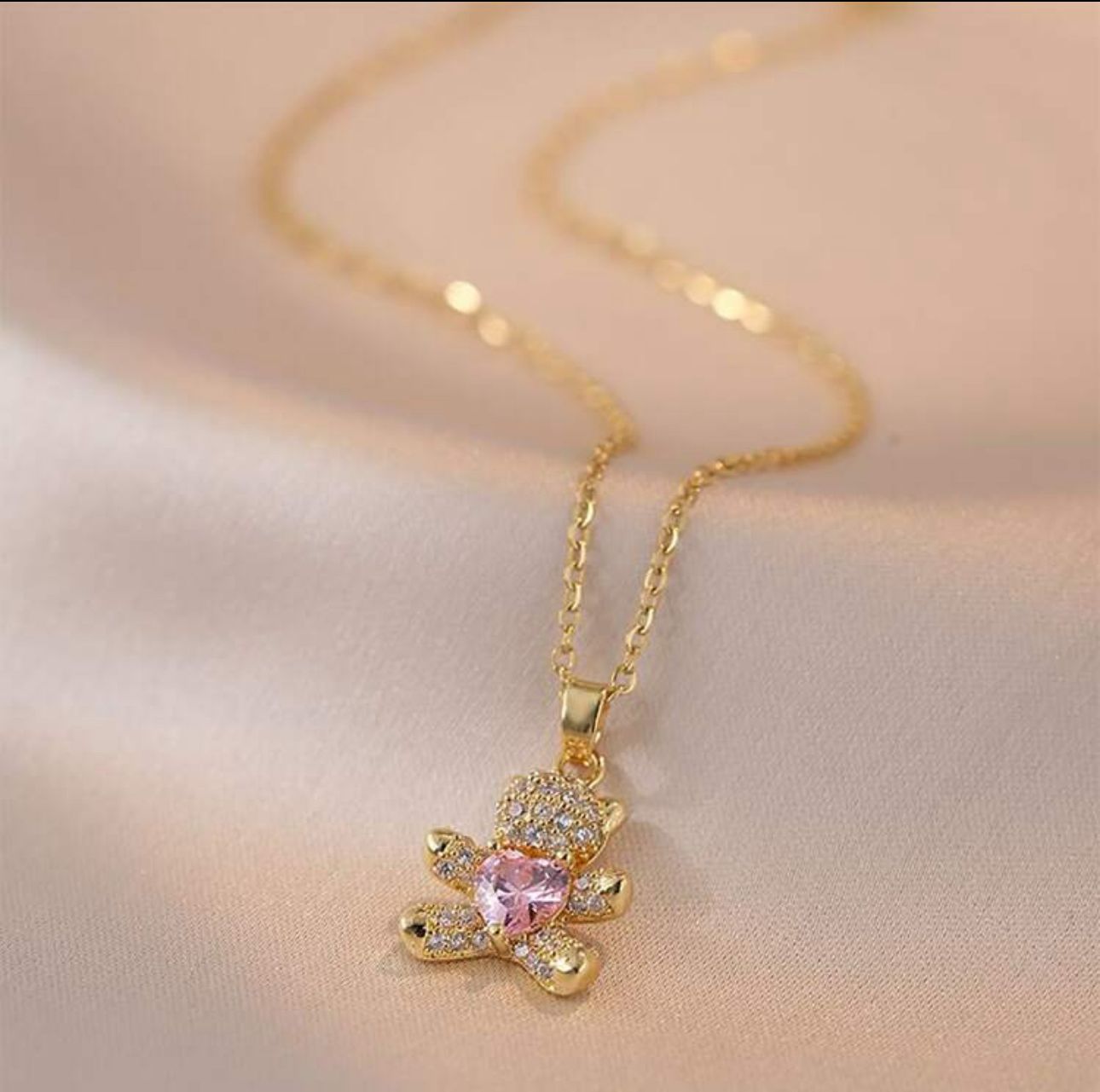 Collana Orsetto rosa