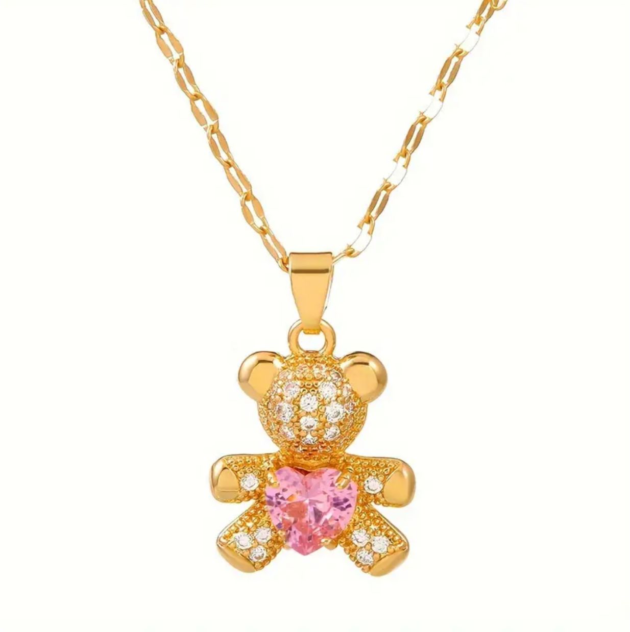 Collana Orsetto rosa