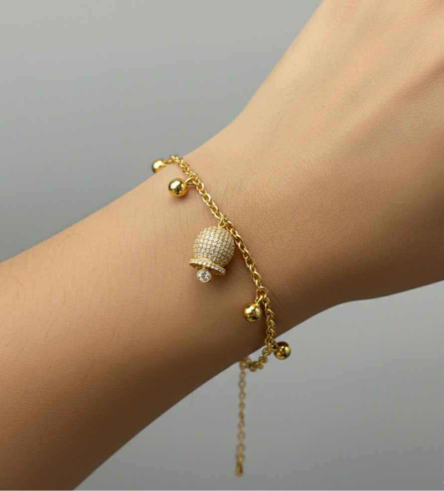 Bracciale Campanelle Sonaglio Oro