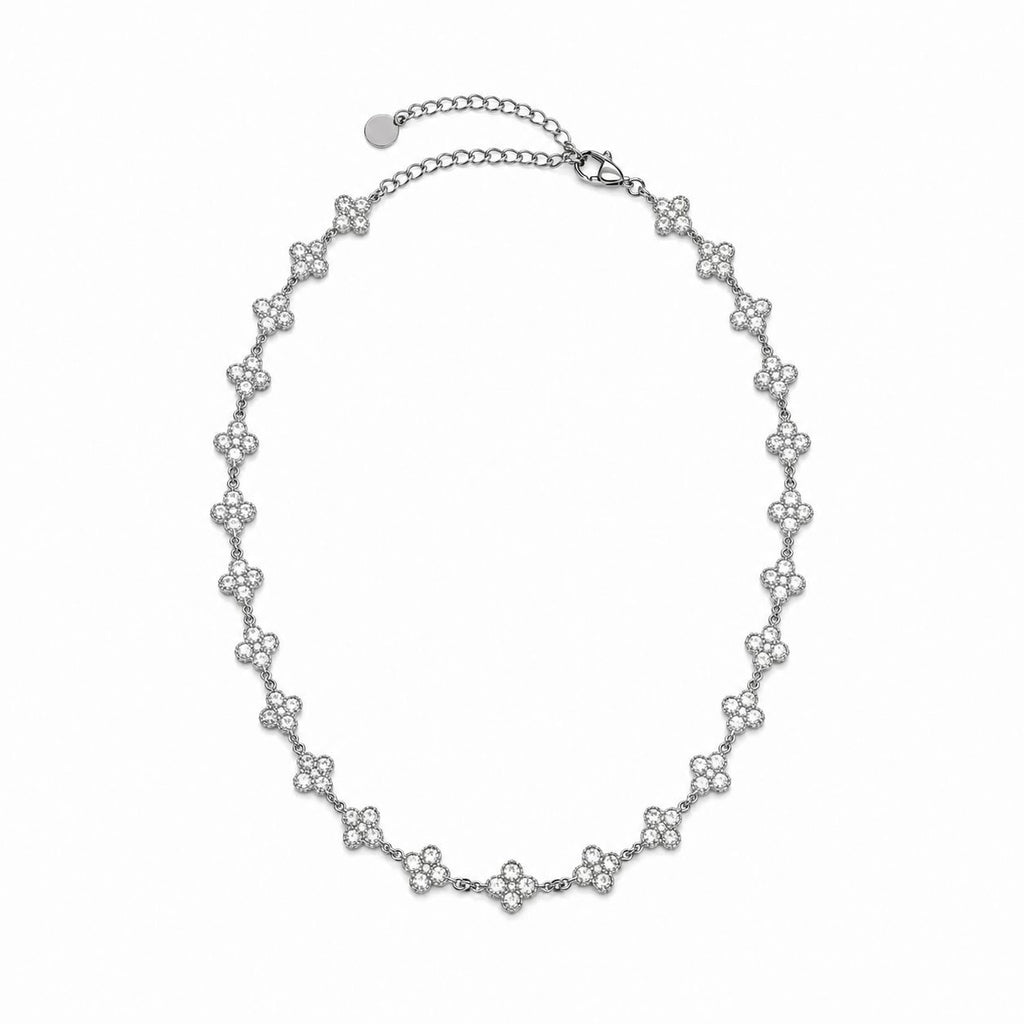 White Heart Necklace