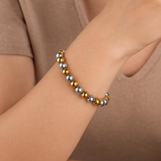 Bracciale Sfere Bicolor